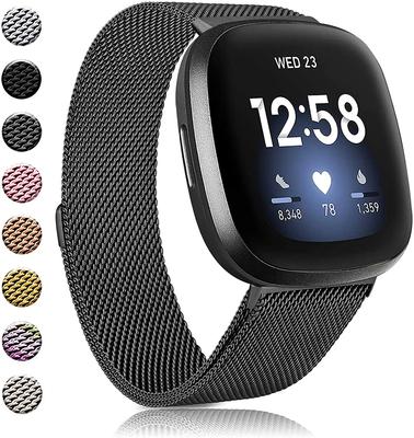 Миланский ремешок для Fitbit versa 4 3 Band Sense/Lite Магнитная петля ремешок для часов Нержавеющая сталь металлический Браслет Fitbit versa 2 band