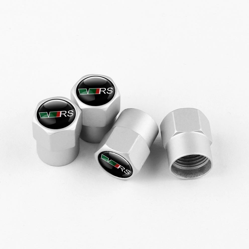 AEXYVP1 For Skoda S Skoda Kodiaq Fabia Kamiq Karoq Octavia 3 A5 A7 Rapid Scala 4pc Car Styling Wheel Tire Valve Air Stem Cap Badge Decor