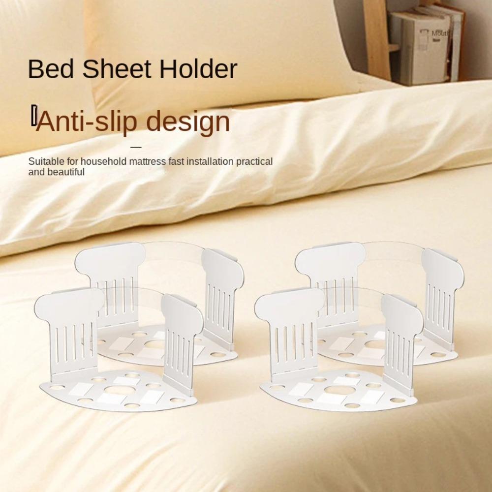 4 шт. Нескользящие невидимые зажимы для простыней, защитные уголки для простыней, препятствующие скольжению