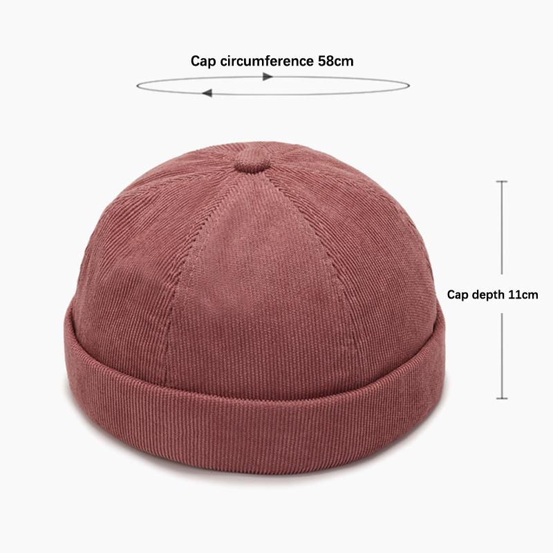 Шляпы без полей Шляпы в стиле хип-хоп Регулируемая уличная повседневная портативная винтажная купольная шляпа