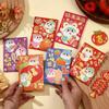 6pcs Traditional New Year Money Bag Blessing Money Packet Lucky Red Pocket  Celebration Party