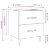 VidaXL Bedside Tables 2 Pcs Sonoma Grey 40x40x50cm Engineered Wood 827609