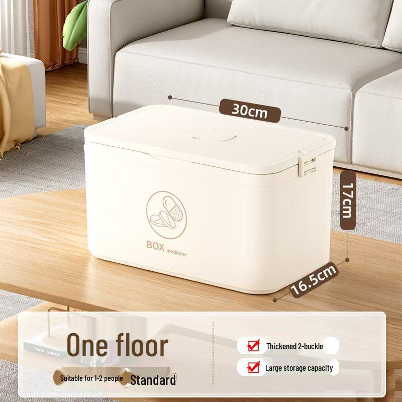 Large Multi-Layer Medicine Storage Box - Portable Family First Aid Kit