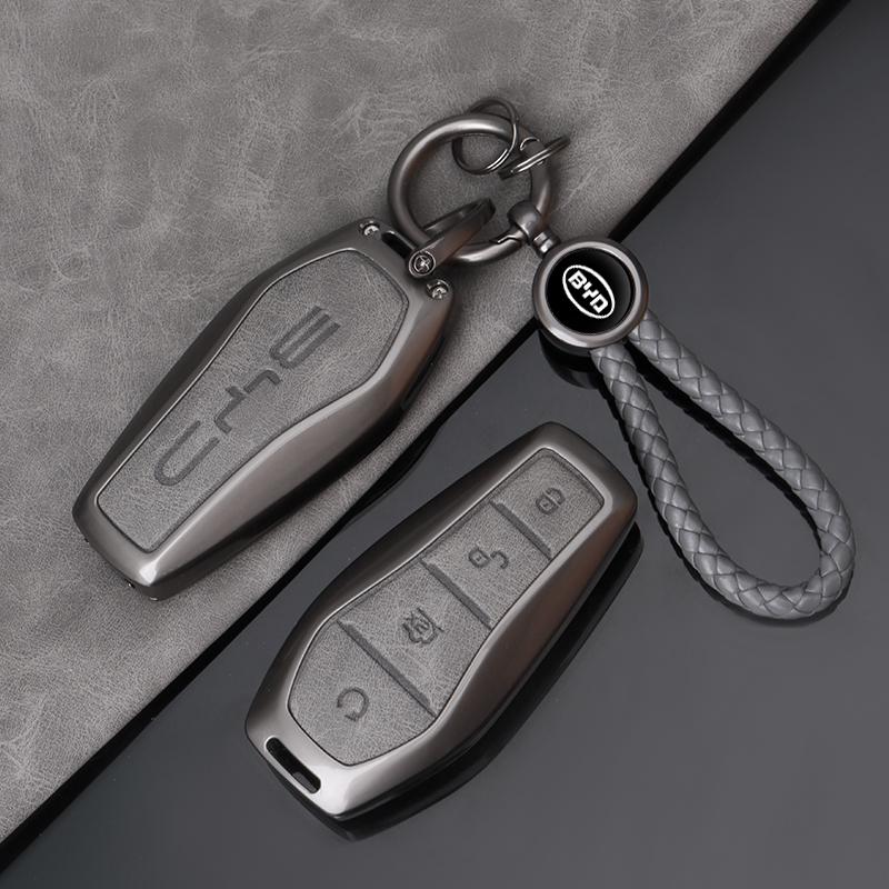 New Alloy Car Remote Key Case Cover For BYD Qin Plusdmi Atto 3 Han EV Dolphin Protection Cover Shell Auto Interior Accessories