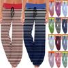 Women's Casual Fashion Comfort Pajama Pants Print Drawstring Wide Leg Pants