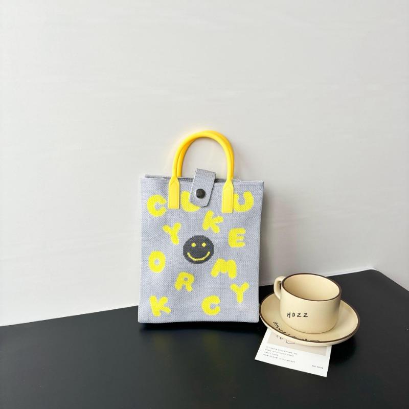 Премиальный стиль, сумка для мобильного телефона большой вместимости, вязаная сумка, нишевая, универсальная, на плечо, мессенджер, мультяшная, модная, дамская сумочка