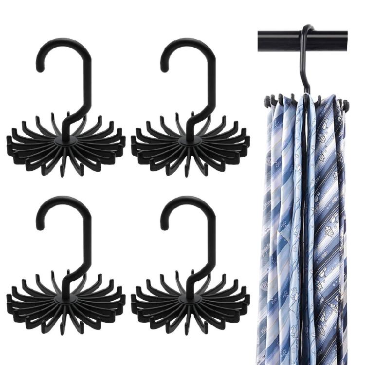 Belt Hanger Scarf Tie Rack 360 Degree Rotating Hangers for Hanging Scarf Towels