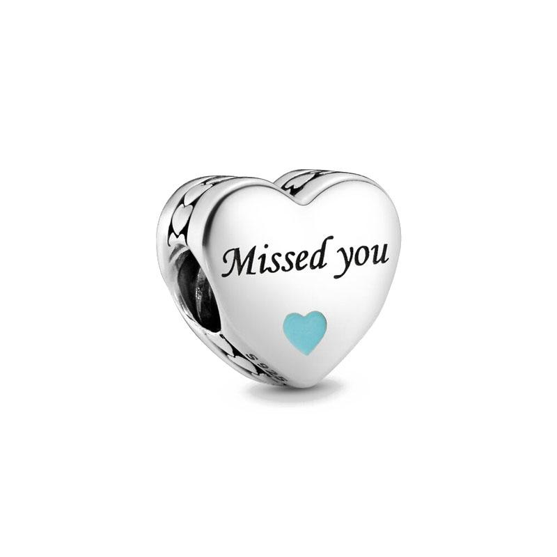 Новые медные шармы Сердце Люблю тебя навсегда Мама Тетя Бусины Подходят для оригинального браслета DIY Подарок Женщинам