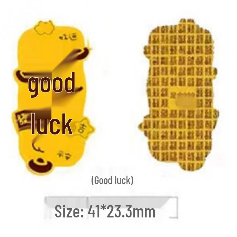 Gold-Plated Wealth & Prosperity Phone Sticker Set - Princess New Year & God of Wealth Designs