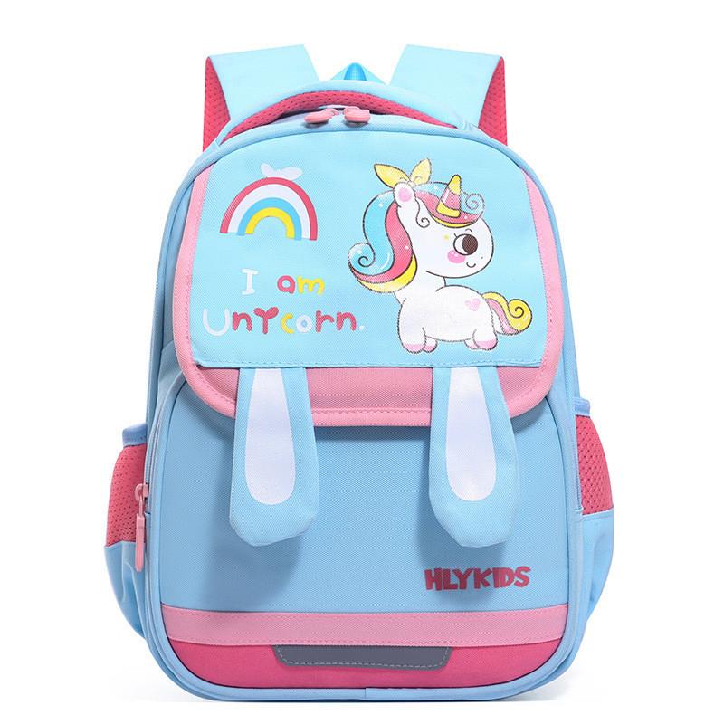 Adorable Unicorn Backpack For Kids Lightweight Cartoon Dinosaur Design School Bag