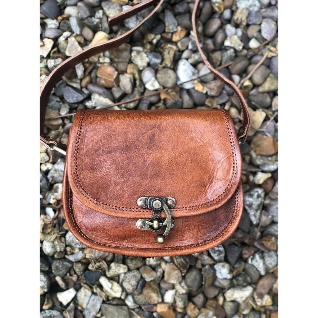 Маленькая кожаная седельная сумка в деревенском стиле, детская кожаная сумка через плечо, кожаная седельная сумка в винтажном стиле, EDC, сумка для телефона через плечо, сумка для лекарств