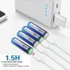 100% Capacity 1.5V AA Li-ion Battery 2800mWh Li-Polymer USB Rechargeable Lithium USB Battery AA+ USB Cable Line Toy KTV Multi-function Battery