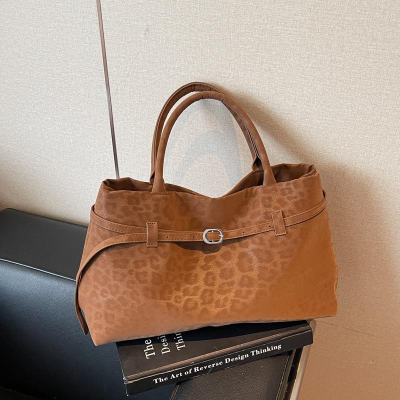 Сумка: Европейская и американская ретро-сумка-тоут из замши большой вместимости для поездок на работу