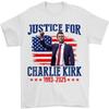 Justice For Charlie Kirk Shirt True Patriot 1993-2025 Rip Memorial American Flag