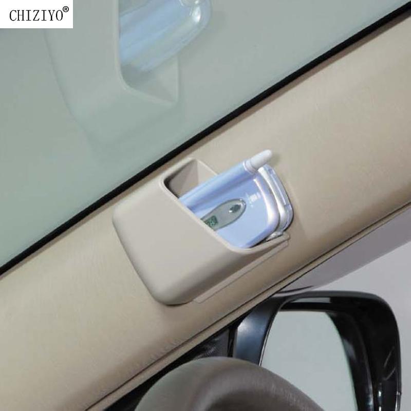 1Pair Car Multi-function Storage Box Organizer For Cell Phone Cigarette Bill Glasses Black Gray Beige Holder With Adhesive