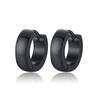 New in Trendy Minimalist Stainless Steel Hoops Ear Piercings Earrings Round for Men Woman Waterproof Vintage Jewelry Decoration