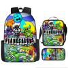 Набор из 3 предметов: школьная сумка Poppy's Playtime 4 Elementary School Bag и рюкзак Nightmare Critters большой вместимости.