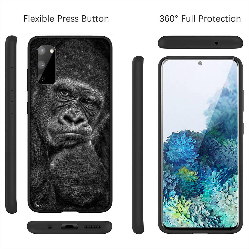 Чехол для iPhone 16 15 Xiaomi Redmi Note 14 13 12 11 Pro Max X 8 9 16e Samsung Galaxy S25 S24 S23 Moto OPPO Huawei Обезьяна Горилла Человек Обезьяна Детский Чехол для Телефона