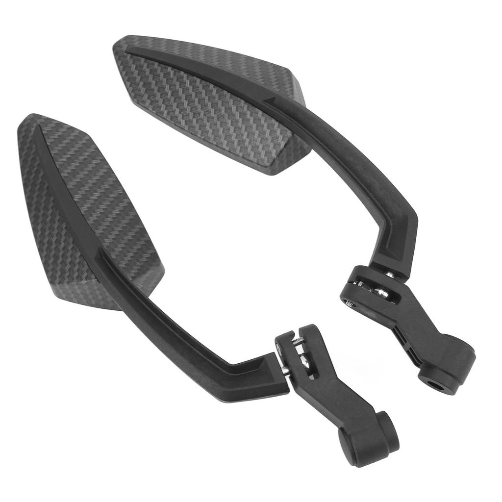 1 Pair Carbon Fiber Style Motorcycle Rearview Mirrors Rotating Side Mirror Replacement for Aprilia