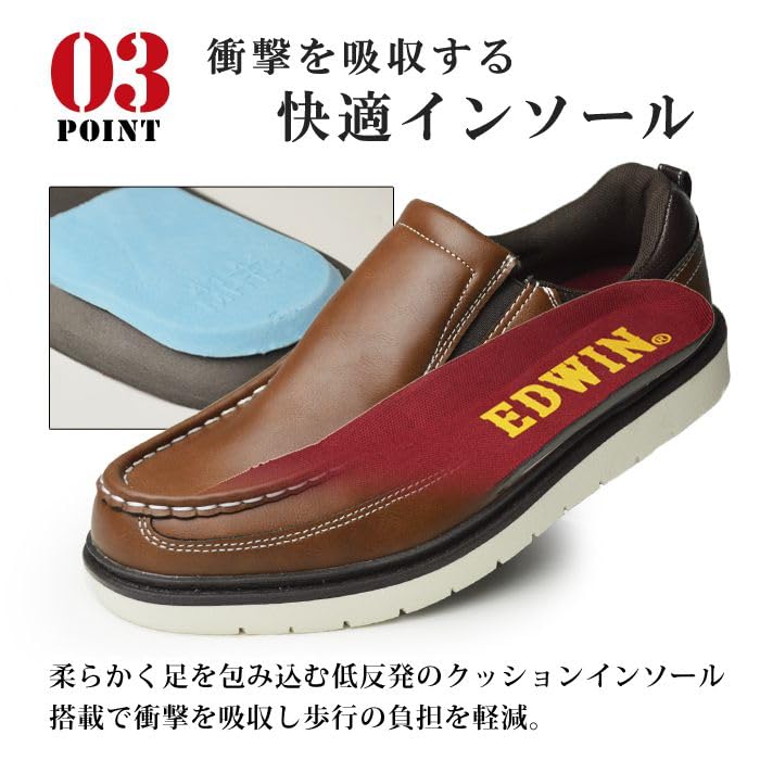 Кроссовки Water Casual Low Side Cup Shoes ed7381 Black 25cm [Edwin] Кроссовки мужские Slip-on, водоотталкивающие, водонепроницаемые, обувь, порезы, клинья, стелька, противоскользящая, мужская