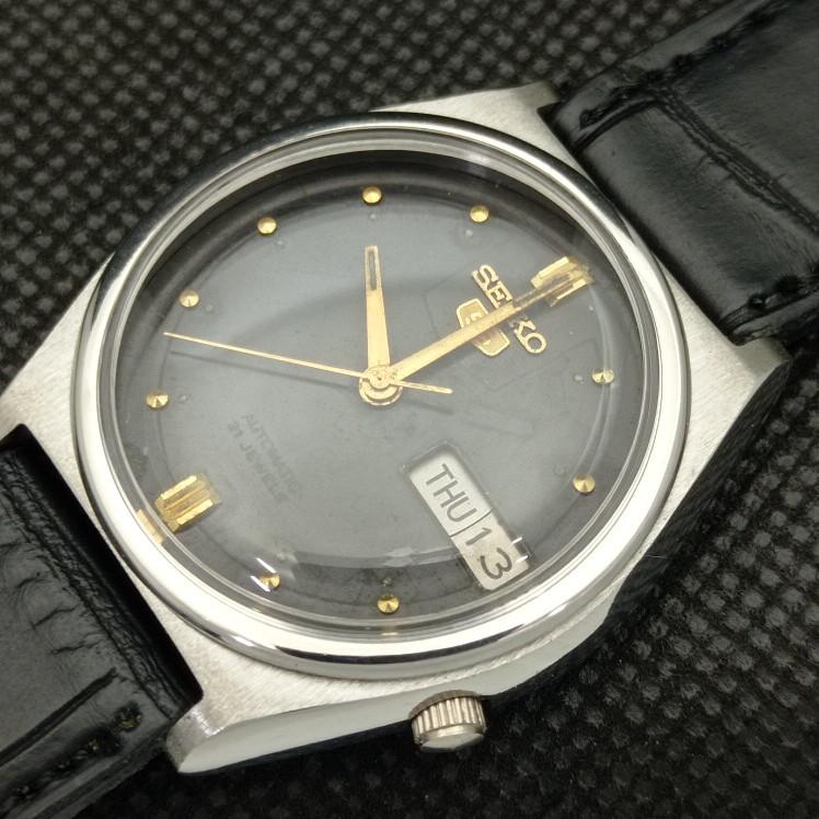 USED VINTAGE SEIKO 5 AUTOMATIC 7019A JAPAN MENS ORIGINAL DIAL WATCH A413429-2 SKU621a-a413429