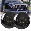Motorcycle 7 Inch Headlight Round LED Headlamp Projection Moto Black Head Light for Jeep Wrangler 1997-2015 Universal Lamp