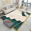 Геометрический ковер в современном стиле, декор для гостиной, зеленые ковры, диван, чайный столик, прикроватный коврик для ног, коврик для спальни, нескользящий, моющийся