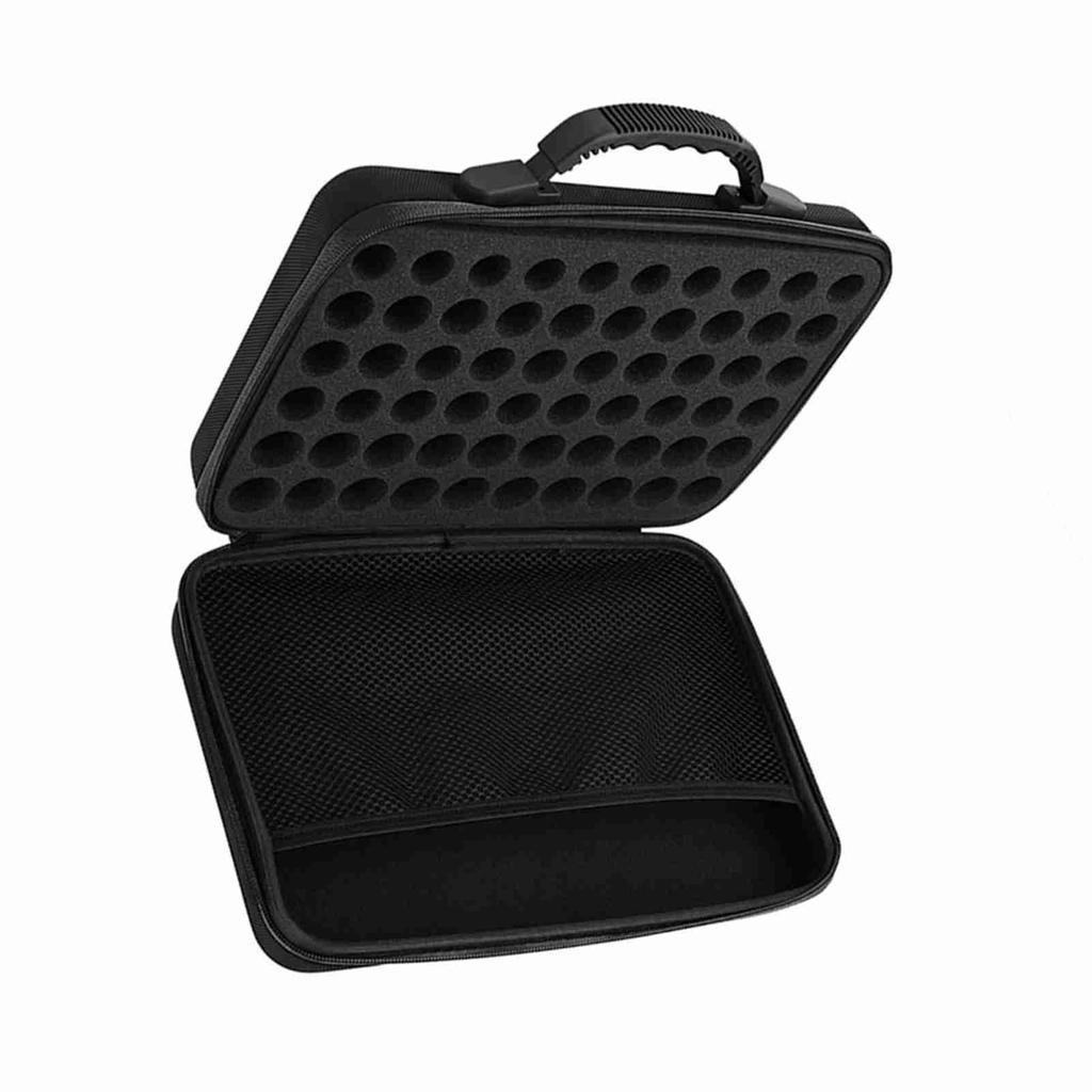 Essential Oil Carrying Case Hard Shell Case,60 Bottles Suitable For Bottles 5ml,15ml (Black)