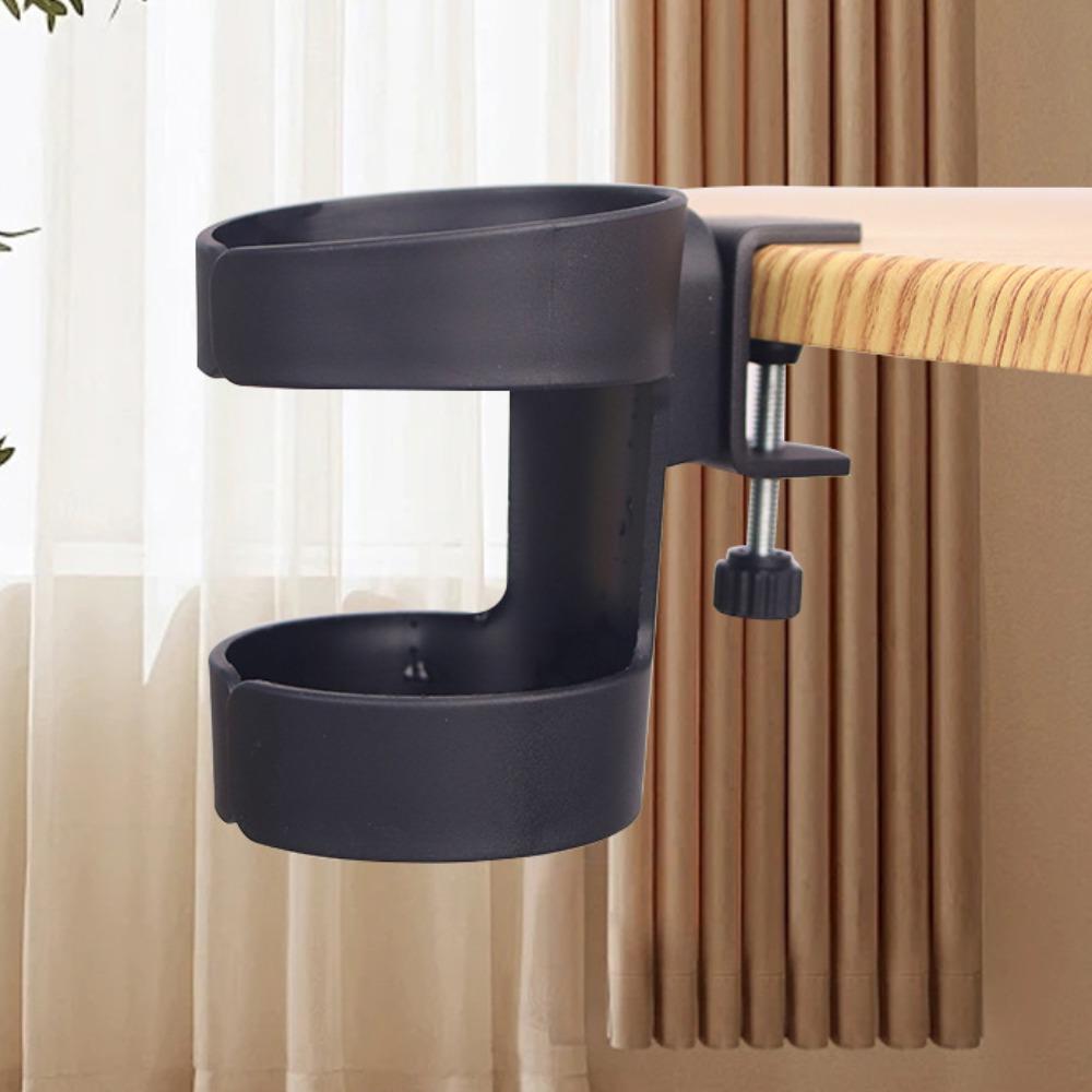 Anti Spill Desk Cup Holder Plastic Table Fixed Storage Rack New Cup Storage Rack Table