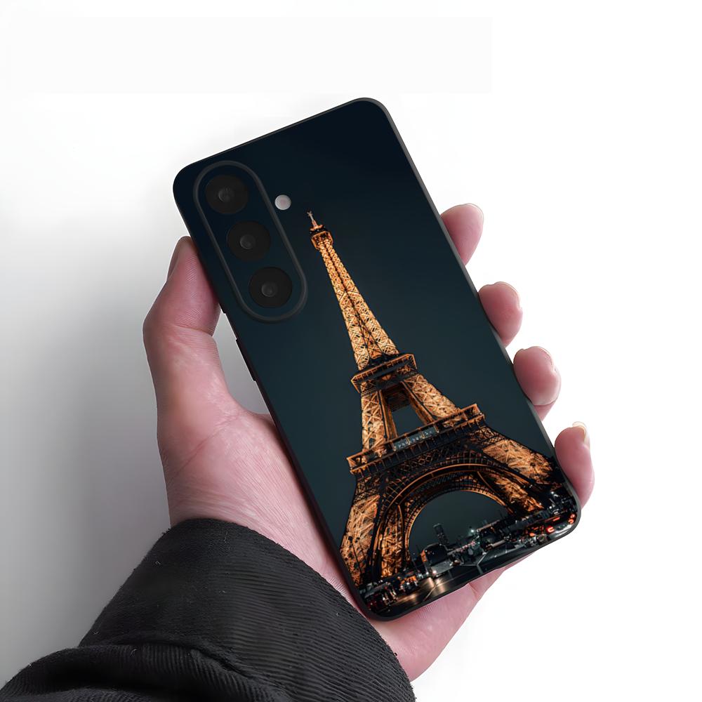Чехол для телефона Эйфелева башня для Samsung A25 A13 A33 5G A54 A36 A35 A56 A52 A14 Ударопрочный мягкий чехол