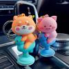 Аниме милые животные качающие головой пружинные игрушки автомобильная панель украшение приборной панели ПВХ автомобильный орнамент кукла авто аксессуары для интерьера