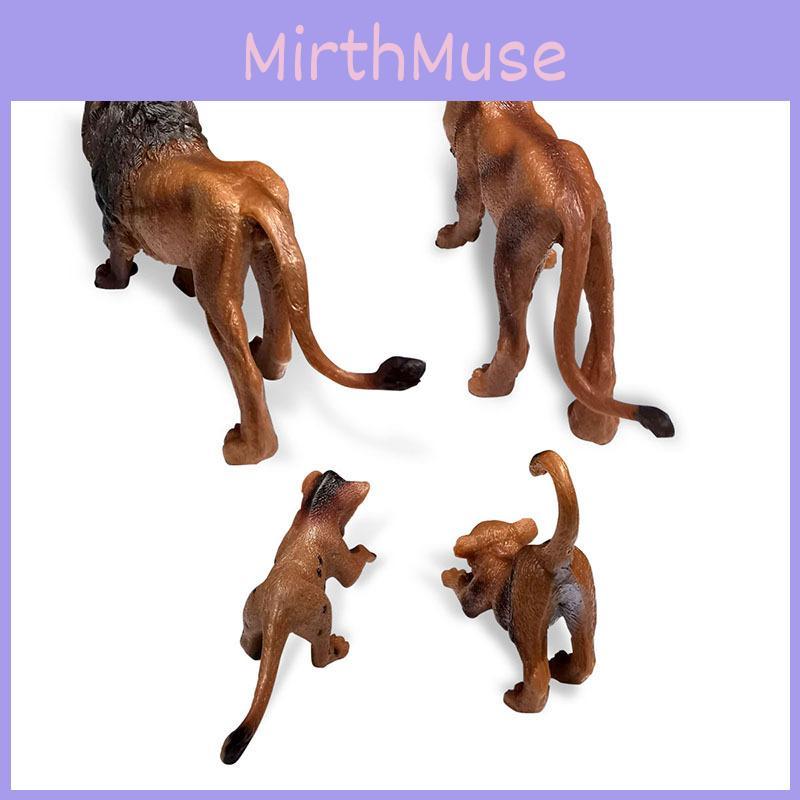 Animal Kingdom Pvc Lion Family Statues With Durable Material For Collectors Display Or Gift