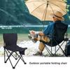 Outdoor Folding Chair X-Shaped Portable Lightweight Heavy Duty Steel Oxford Cloth Camping Backpacking Beach Picnic Fishing Collapsible Stool Seat