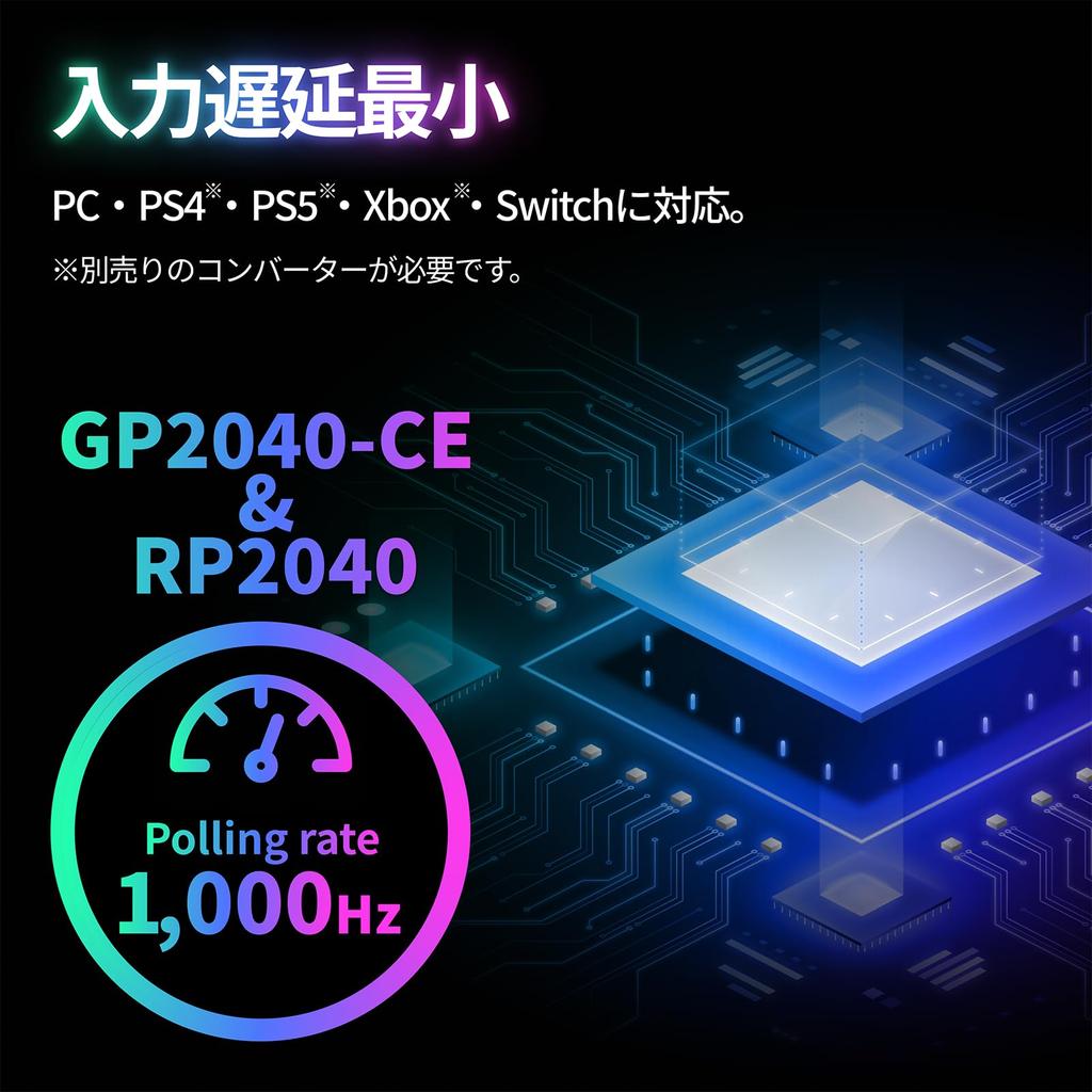 Rushbox Rush Box Arcade Controller PS5 Leverless Arcade Controller PS4 Switch PC Button Layout Changeable Controller 18 Buttons Expansion Quiet Switch