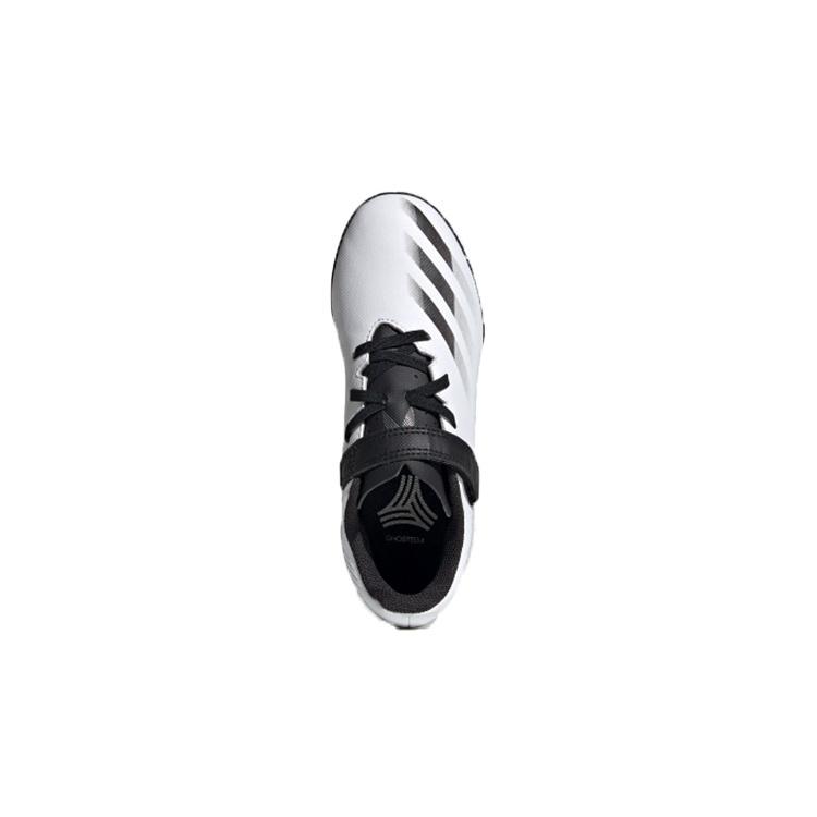 Adidas X GHOSTED .4 H&L TF Breathable Low top Kids' Soccer Shoes White Black Gray Kids' FW9573