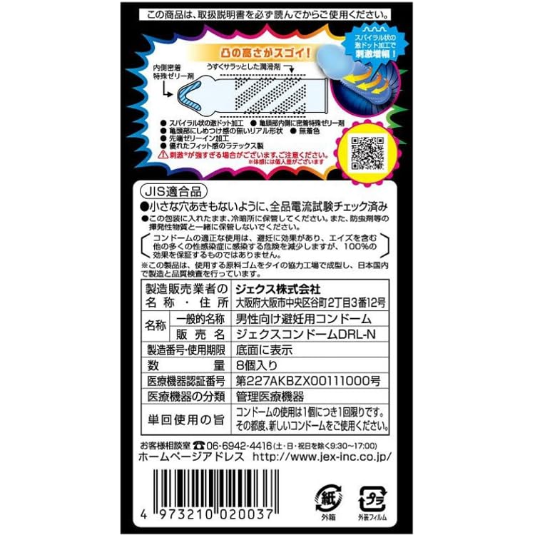 Geki Dot Резина Тип Длительного Использования 8 шт. Оригинальный Чехол для Презервативов Pepe Lotion Prologue 5 мл + +