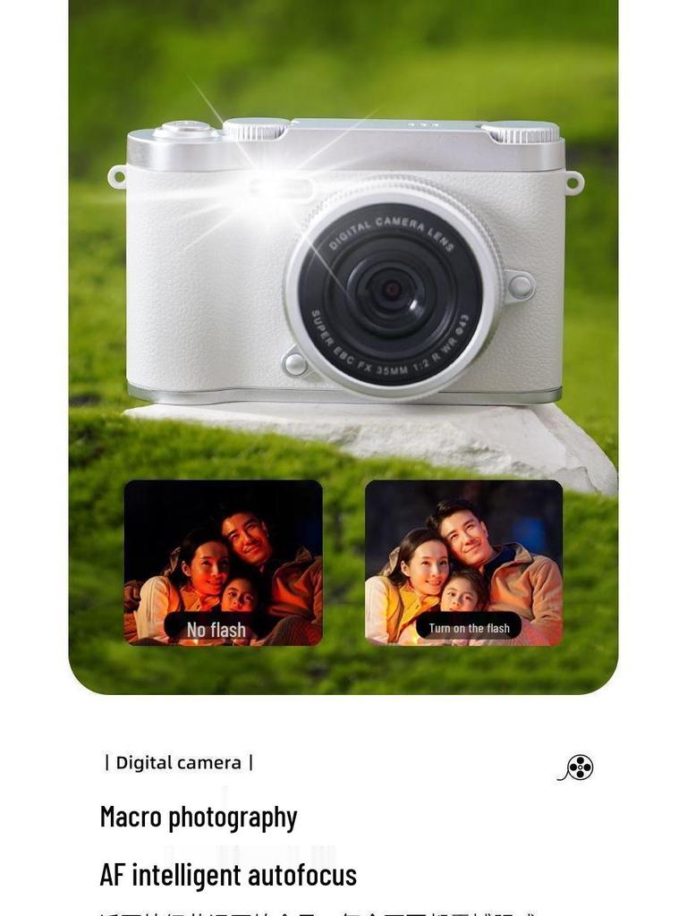 Цифровая камера Zhao Lusi 9600W пикселей, двойная линза, милая, ретро, с возможностью загрузки на мобильный телефон, для студентов