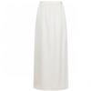 [SHop  ] Women S waiStband H Line Back Slit Satin Long Skirt Fwb wSk 21218 Dark Beige