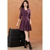 Элегантное клетчатое платье-тренч с плиссировкой для женщин Ke Bei Er
