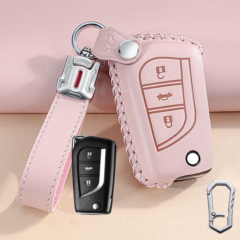 Кожаный чехол-брелок для ключей для Toyota Auris Corolla Reiz Avensis Verso Yaris Aygo Rav4 Scion Tc Im Сумка-брелок