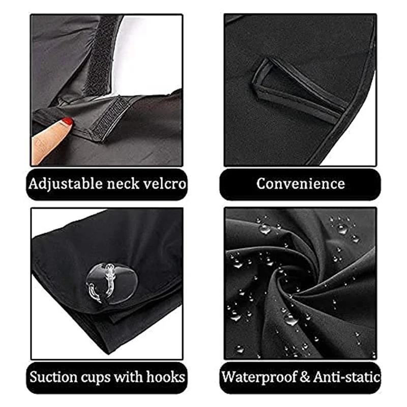 Men's Shave Beard Collector Non-Stick Beard Shaving Cape With Strong Suction Cup Men Gift Beard Gathering Cloth Bib Apron
