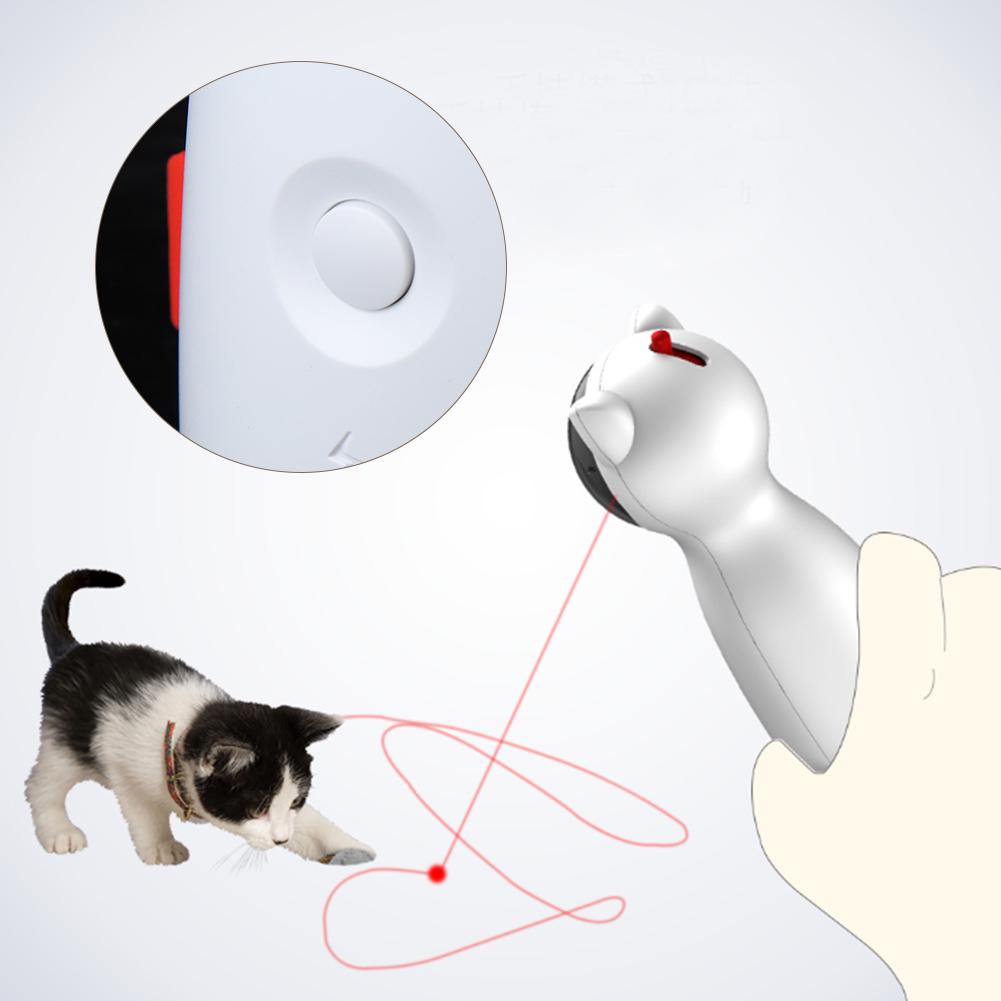 Pet Cat Teasing Toy Automatic Rotating Laser Dual Mode Funny Interactive Toys