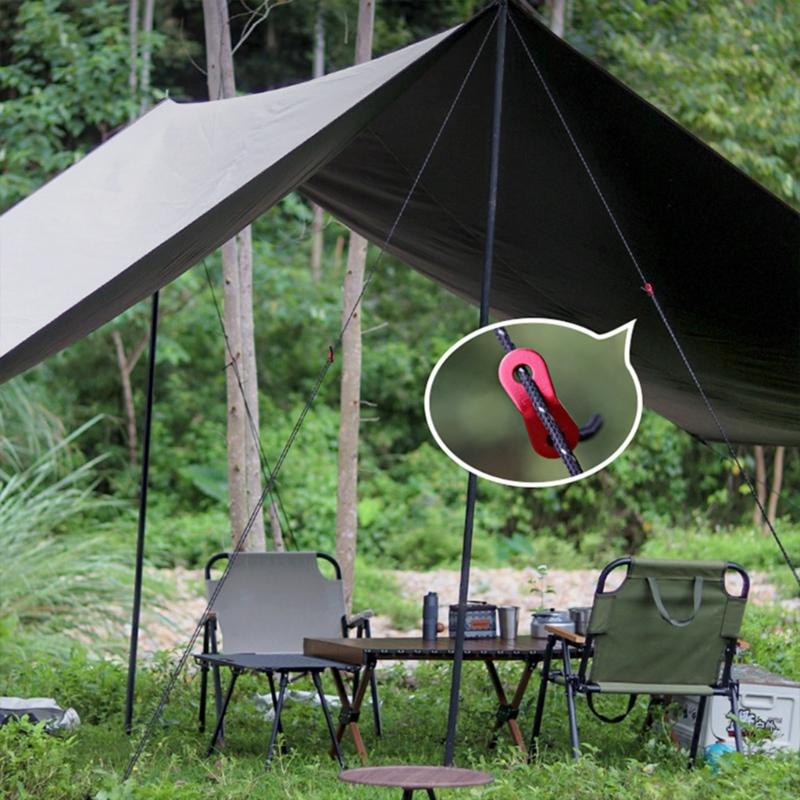 Reusable Tent Buckles Tent Fasteners Buckle Aluminum Alloy Tent Rope Buckle Tent Rope Tighteners Reusable Tent Fasteners