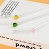 Heart Glass Straw Reusable Drinking Straws Cute Straw For Festival Party Wedding Cocktail Bar Beachs