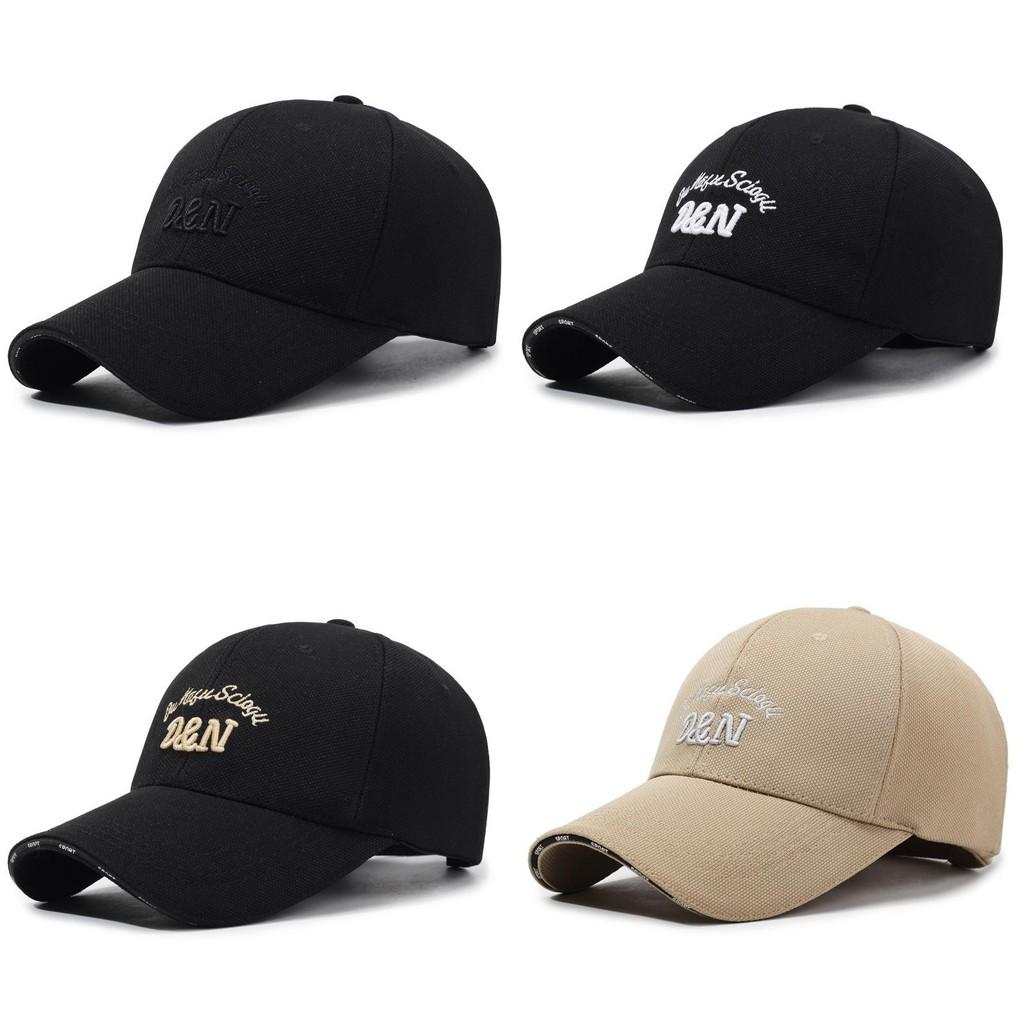 Вышивка букв Dn Бейсболка-утка с козырьком Регулируемая Защита от солнца Дышащая