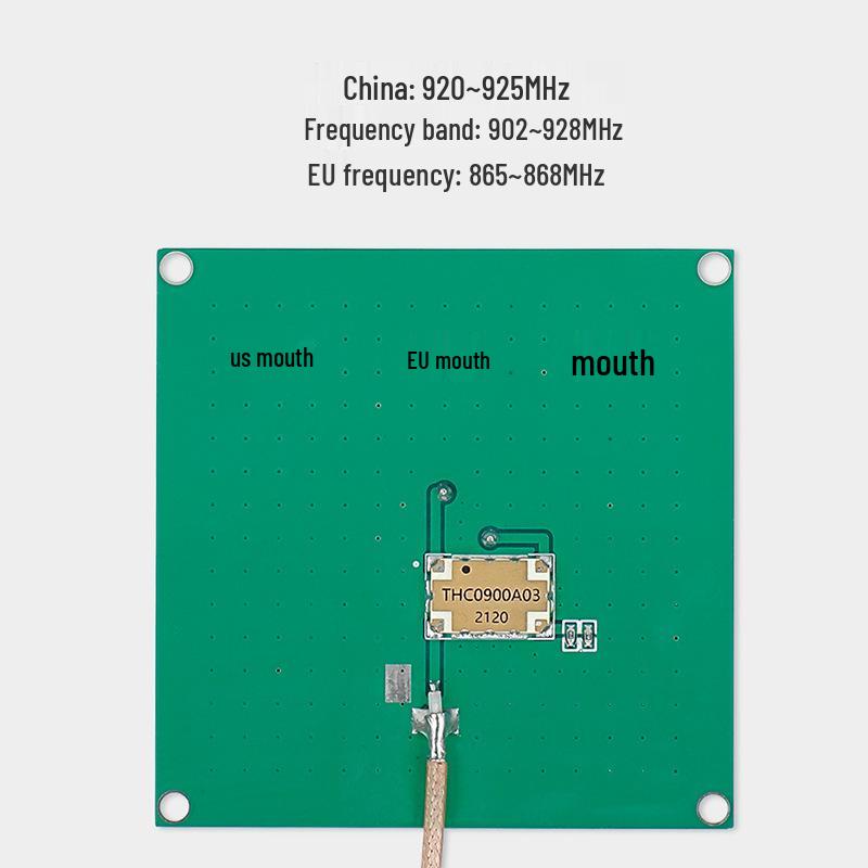 Керамическая UHF RFID антенна с одним/двумя входами, частота EU/US, круговая поляризация, считыватель карт 915 МГц