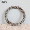 Christmas Rattan Ring Wreath Wicker Vine Garland Hanging Wedding Grey Wreath Kindergarten Photography Decoration