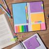 Блокнот для заметок, яркий цвет, клейкие заметки на водной основе, многоразовые, яркие цвета