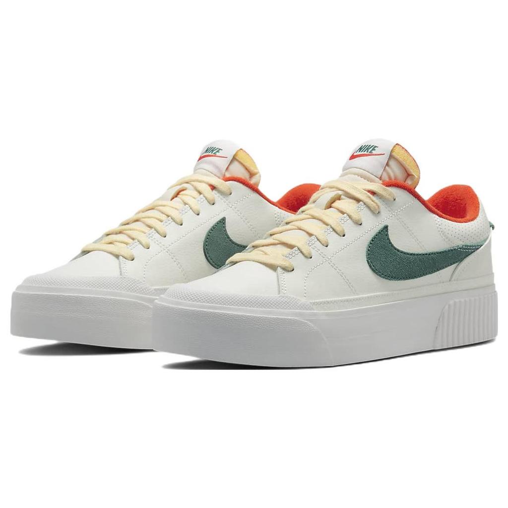 Nike Court Legacy Lift Sail Noble Green Женские кроссовки White Picante-Red Opti-Yellow FD0355-133