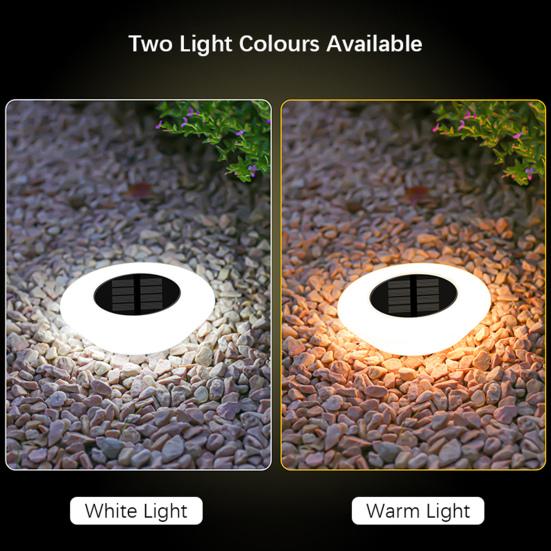 4 шт. Солнечные грунтовые фонари Водонепроницаемые уличные ландшафтные светильники Светодиодная газонная лампа